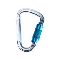 Aluminium Twist Lock Carabiner – Silver