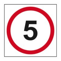 5Mph Speed Limit Sign