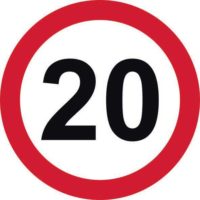 20Mph Speed Limit Road Sign