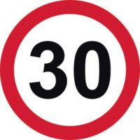 30Mph Speed Limit Road Sign