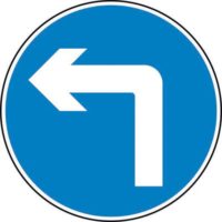 Left Turn Road Sign