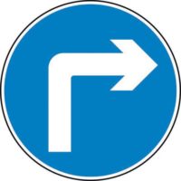 Right Turn Road Sign