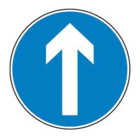 Vertical Arrow Road Sign