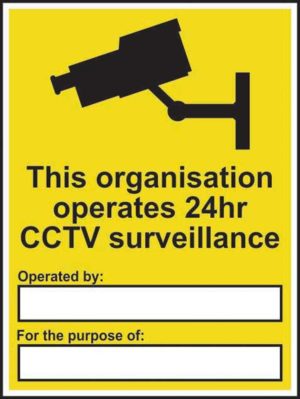 This Organisation Operates CCTV... Sign 13345