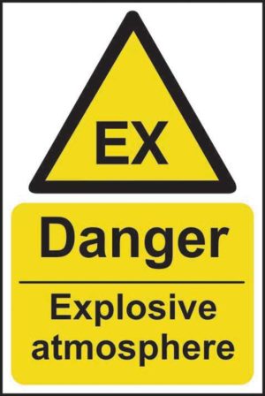 Danger Explosive Atmosphere Sign 13409