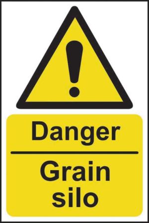 Danger Grain Silo Sign 13822