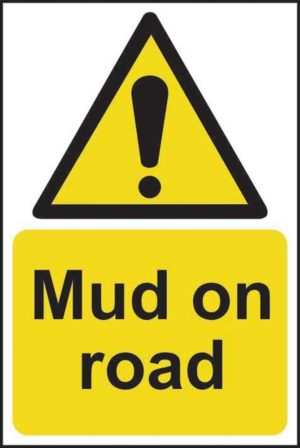 Mud On Road Sign 13828