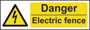 Danger Electric Fence Sign 13831
