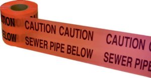 Caution Sewer Pipe Below Underground Tape 14069