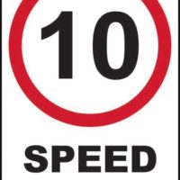 10Mph Speed Limit Sign