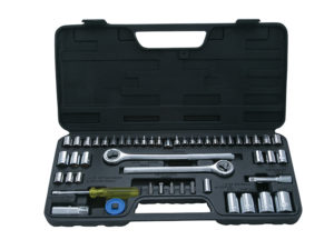 BlueSpot Tools Socket Set of 52 Metric & AF 1/4 3/8 & 1/2in Drive 1746