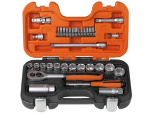 Bahco S330 Socket Set of 34 Metric 3/8in Drive + 1/4in Accessories S330