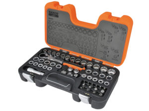 Bahco S530T Pass-Through Socket Set of 53 Metric 1/2in Drive S530T