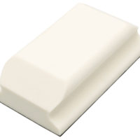 Hand Sanding Block Shaped White PUR GRIP® 70 x 125mm